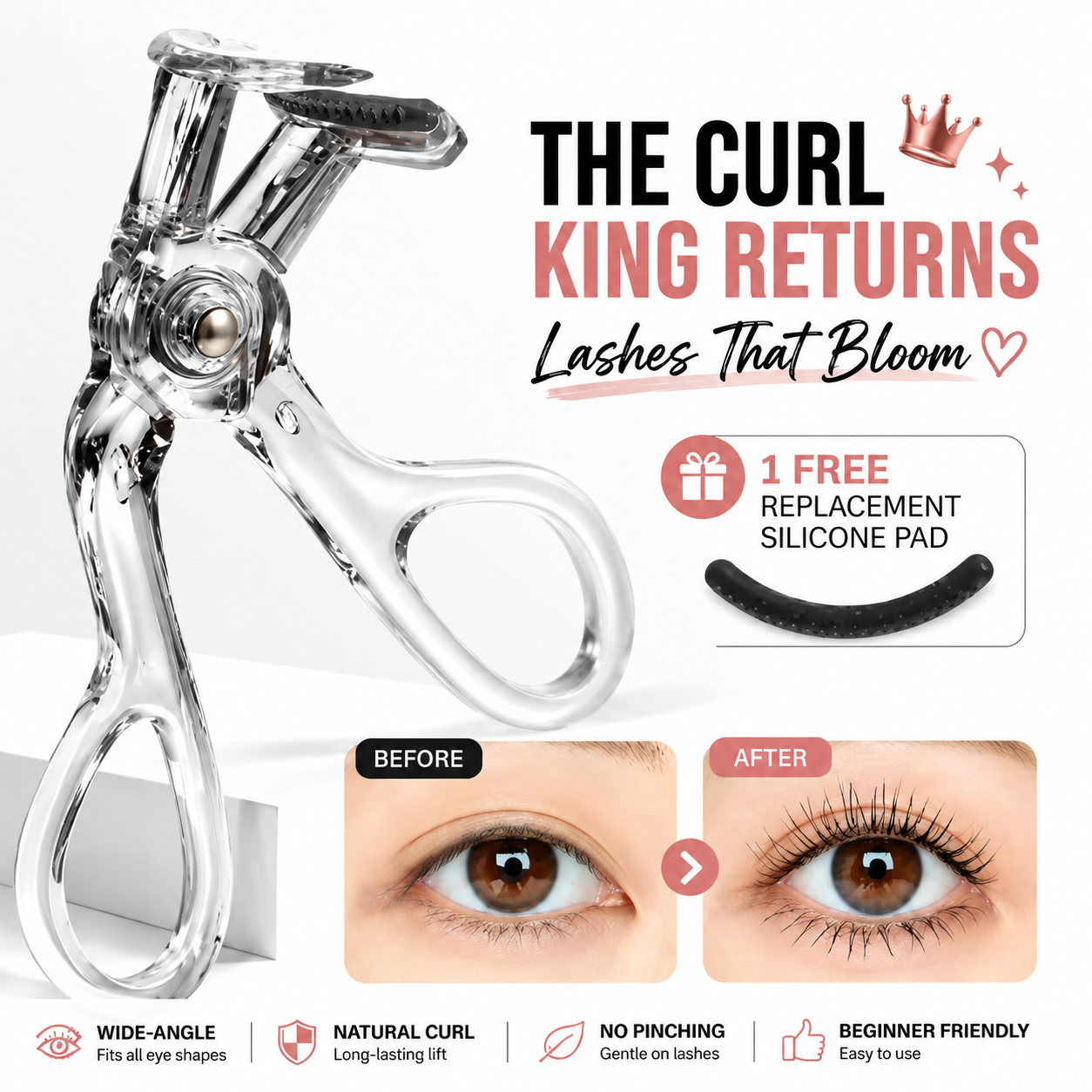 Professional eyelash curler 💗 This little gadget lets me sleep an extra 5 minutes every day!