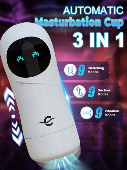 ✨a【Discreet Delivery】-Smart Suction & Stroke Device – Fully Automated for Effortless Enjoyment
